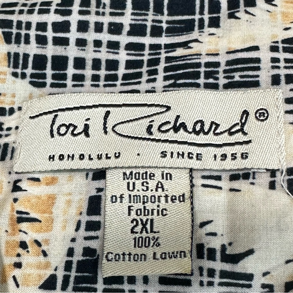 TORI RICHARD Vintage Hawaiian Short Sleeve Button Up Shirt Size 2XL - Picture 4 of 9